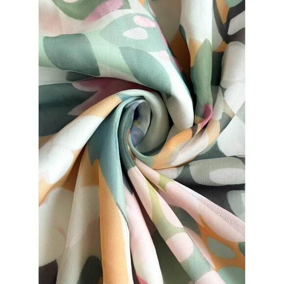 Women's Floral Long Sleeve Maxi Dress V-Neck Boho Fall Wedding Guest - Picture 5 of 6